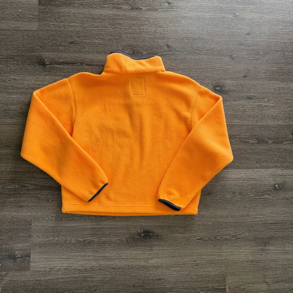 Columbia Men's Bright Orange Zip-Up Sweater - Picture 4 of 5